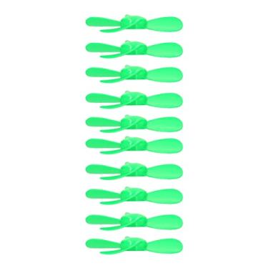Imagem de YWBL-WH 10Pçs 100mm 4 Lâminas Hélice Acessórios Rotativos de Plástico com Furo de 2mm para Brinquedo DIY Barco Modelo de Carro (verde), Componentes Eletrônicos