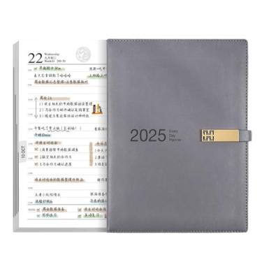 Imagem de Joucien Caderno de planejamento de agenda 2025 Business Office Daily Plan Book-Smoke Gray-A4 Tamanho da capa: 19,5 x 26,5 cm