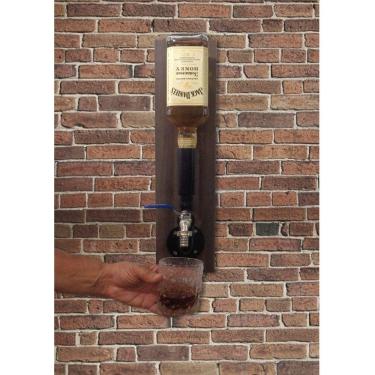 Imagem de Dispenser Pingometro Parede Dosador Serve Bebidas Whisky Bar Adega Estilo Industrial Preto Laca