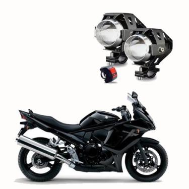 Imagem de Kit Led Farol de Milha Moto Suzuki 650F 2009 2010 2011 2012 2013 U5 - 