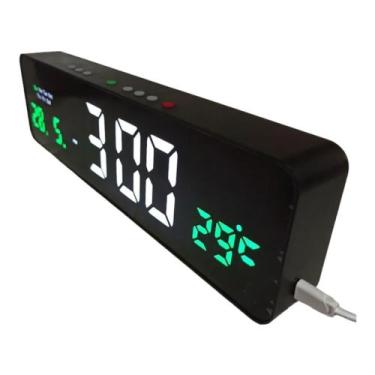 Imagem de Relógio Digital de LED de parede ou de mesa Calendário JH-3208 - raffs
