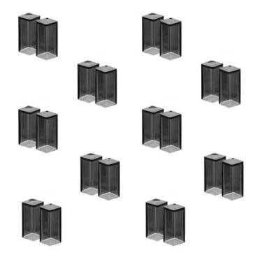 Imagem de Kit 10 Saleiros e Paliteiros Em Plástico Preto 1407-JAGUAR