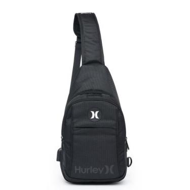 Imagem de Shoulder Bag Masculina Pochete Bolsa Transversal Hurley Reforçada Espo