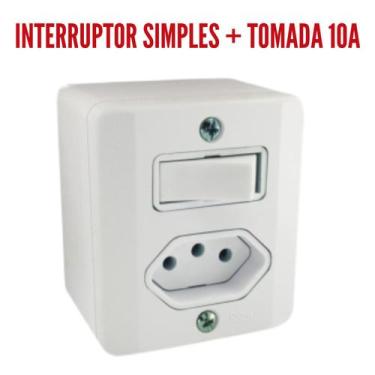 Imagem de Sistema X Tomada e Interruptores 10A/20A Sobrepor Externa Radial, Inte