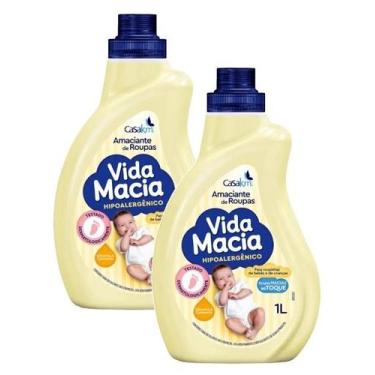 Imagem de kit 2 Amaciante Diluido Vida Macia Glicerina e Camomlla 1l