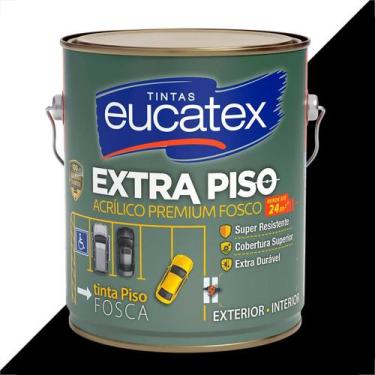 Imagem de Tinta eucatex extra piso 3600ml preto acrilico premium
