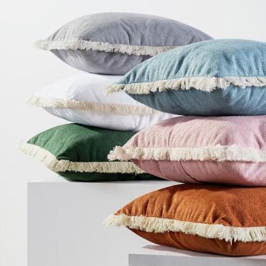 Imagem de KIT CAPA DE ALMOFADA NATURE 4 CAPAS Tecido Boucle 45cm x 45cm - MAYRA 