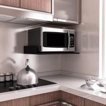 Imagem de Suporte Inovador Forno Nicho para Micro Ondas Cozinha MDF Fácil Montag