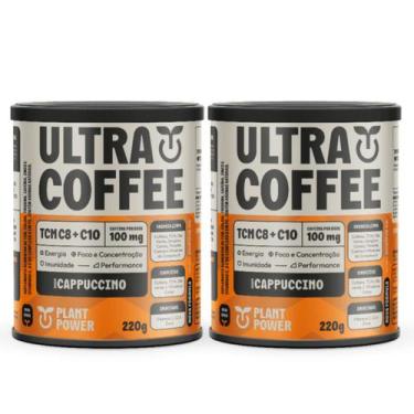 Imagem de 2x Ultra Coffee Plant Power Cappuccino 220g, Cappuccino