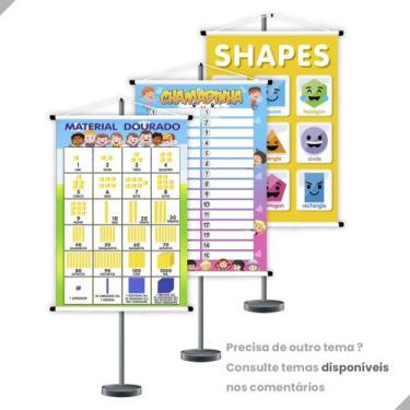 Imagem de Banner Educativo Fabula Historia Infantil A Raposa e a Cegonha 85x60cm