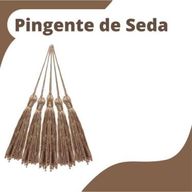 Imagem de Pingente De Seda Tassel - Bege Escuro - Com 100 Unidades - Nybc