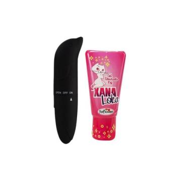 Imagem de Kit gel intimo efeito vibrador hot flowers + vibrador golfinho ponto g