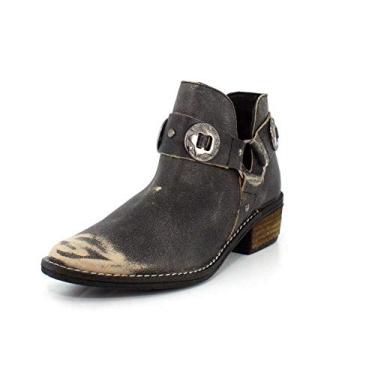 Imagem de Chinese Laundry Bota de cano curto feminina Austin, Couro preto, 6