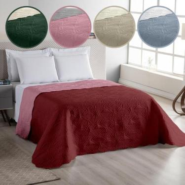 Imagem de Colcha Cobre Leito Solteiro Dupla Face Matelado FOLHAS Infantil Juveni