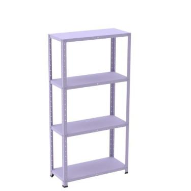Imagem de Estante de Aço com 4 Prateleiras Linha Light 1,40 M Lílas - Pandin