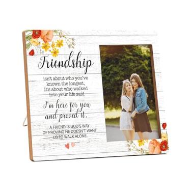 Imagem de valucise Moldura para fotos de amigos, Friendship Isn't About Who You've Known The Longest Photo Frame, aniversário, amizade, presente para melhor amigo, casa de fazenda, sala de estar, quarto,