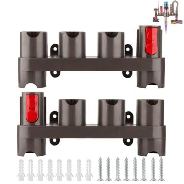 Imagem de RTop Organizador de acessórios para estação de ancoragem para aspirador de pó Dyson Gen5 G5 V15 V7 V8 V10 V11 SV10 SV11 (pacote com 2, 10 adaptadores de armazenamento)