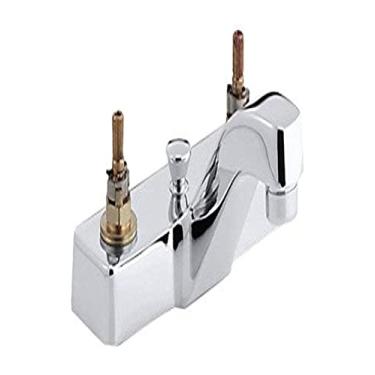 Imagem de Kohler K-7401-KN-CP Triton 0,5 gpm central de torneira de base de pia de banheiro comercial com dreno pop-up, requer alças