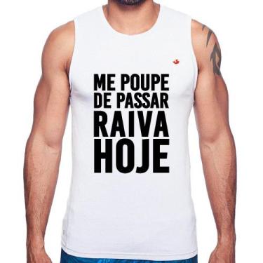 Imagem de Regata Me poupe de passar raiva hoje - Foca na Moda, Branco, G