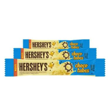 Imagem de Chocolate Hersheys Chocotubes Cookies N Creme 3 unidades 25g
