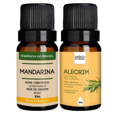 Imagem de Kit Óleo Essencial Mandarina + Óleo Vegetal de Alecrim 10ml - Essência