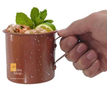 Imagem de Canecas Moscow Mule Alumínio Pintado Cobre 350 Ml Drinks - DILEX SHOP