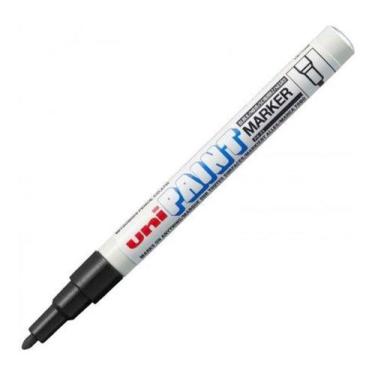 Imagem de Kit 2 Caneta Para Marcar Pele Px-21 Uni Cor Preta E Branca - Uni-ball