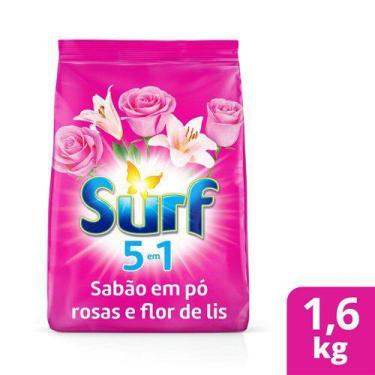 Imagem de Detergente Lava Roupas Pó Surf  Rosas Lis 1.6Kg