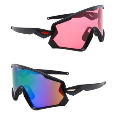 Imagem de Kit Óculos Bike Esportivo Ultra Visão Uv 400 + Visão Noturna - PENDULA
