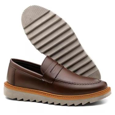 Imagem de Sapato Loafer Masculino Tratorado Sem Cadarço Esporte Fino - Peres esh