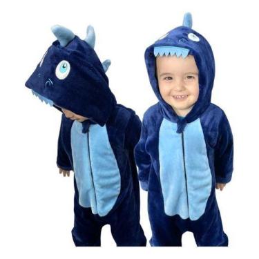 Imagem de Macacão Inverno Bichos Fleece Fantasia Animais Bebê Infantil - AG Indu