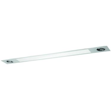 Imagem de Luminária de Teto Embutir Retangular Metal e Plástico Branco Bivolt