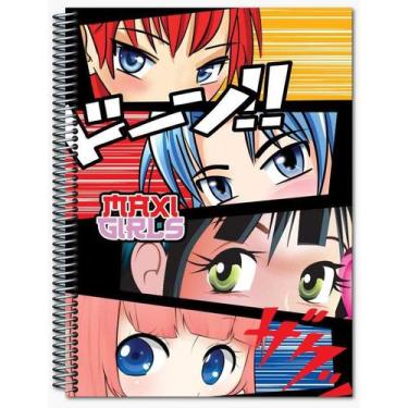 Imagem de Caderno Anime Universitário Escolar 400 Fls Arame Capa Dura - Maxima c