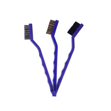 Imagem de Kit 3 Escovas Detalhamento Nylon Aco Latao   Vonixx 