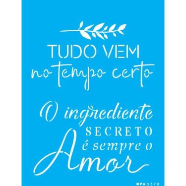 Imagem de Stencil Opa 15 X 20 cm - Frases Motivacionais - 3378 - Opa Criando Art