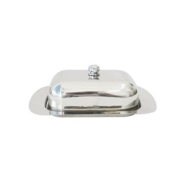 Imagem de Manteigueira de inox com tampa para vedação 18cm - Kehome
