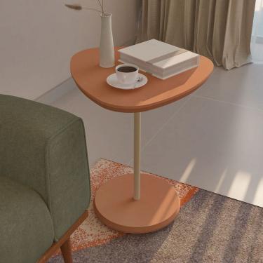 Imagem de Mesa Canto Bia 60 Cm 100% Mdf Terracota - Artely