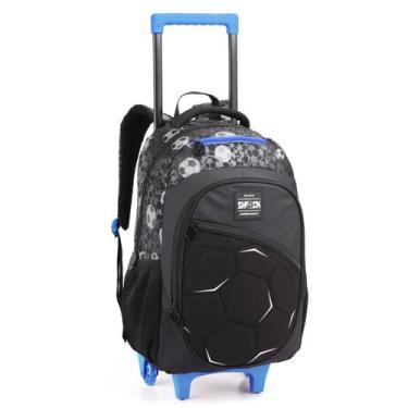 Imagem de Mochila Rodinha Escolar Infantil Menino Estampa Futebol - Seanite
