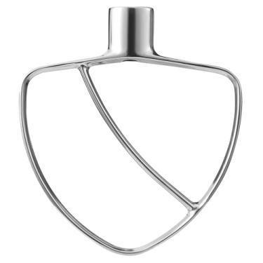 Imagem de Batedeira plana de 6 litros para batedeira KitchenAid, acessório de batedeira plana de aço inoxidável para batedeira KitchenAid 5,5-6 litros, serve nos modelos KV25G0X, KP26M1X, Pro 600 Series