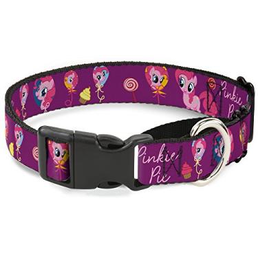Imagem de Buckle-Down Coleira para cães Pinkie Pie Balloons Martingale, 2,5 cm de largura, serve para pescoços de 38 a 66 cm - Grande