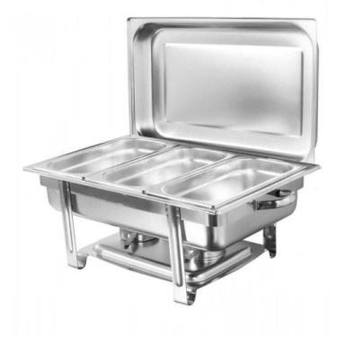 Imagem de Rechaud Retangular 9l 3 cubas gn 1/3 x 65 - Thermo Food