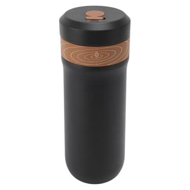 Imagem de Copo de café Com Filtro Isolado, 320ml de Aço Inoxidável Portátil, Prensa Francesa, Xícara de café, Malha de Filtro de 4 Camadas, Caneca de café Isolada de Camada Dupla