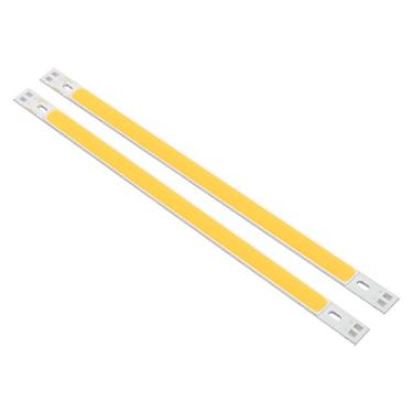 Imagem de 2 Pçs 10w Cob Led Luzes de Tira Lâmpada Branco Quente 12-14v 1000lm Diy 200x10mm Iluminação Traseira Brinquedo Luzes Fonte da Lâmpada Mesa (Branco quente 3000K)