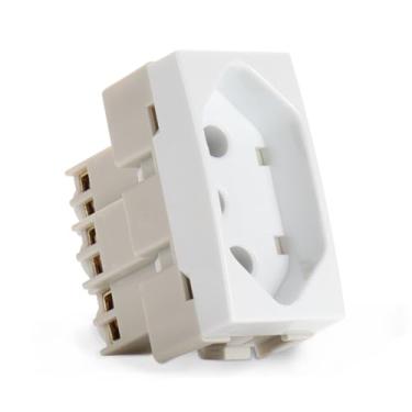 Imagem de Módulo Tomada 2P + T 250V - 20A - Sleek - Branco - [16048] - Margirius