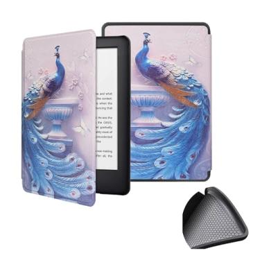Imagem de GUKSRASO Capa para 7" Kindle Paperwhite 12th Generation 2024 & Kindle Colorsoft Signature Edition 2024, PU e TPU Soft Tampa Traseira Tampa de Casca Protetora com Despertar/sono Automático