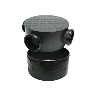 Imagem de Caixa Inspeção Com Prolongador Dn100 Passagem Esgoto Tampa R - Casa E 