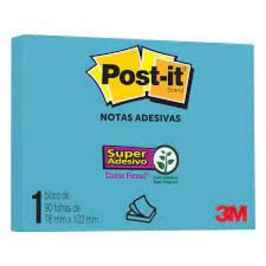 Imagem de Post-It Azul 76X102Mm 90F - Hb004657084