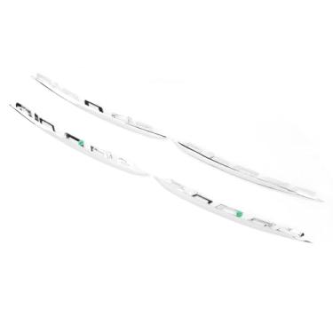 Imagem de Akozon Front Bumper Fog Grille Grille para AMG CLA35 C118 Pré-Facelift 2020-2023-Conjunto de 4 Peças (Banhado)