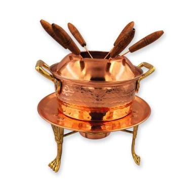 Imagem de Aparelho Fondue 1 Litro C 6 Gafinhos e 1 Queimador - Artesanato Líder