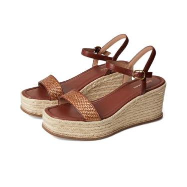 Imagem de Cole Haan Sandália feminina Cloudfeel Keeton Flatform com alpargatas, Tan Raffia, 38